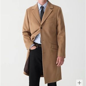 J crew 42R toffee Ludlow topcoat in wool blend men’s